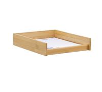Relaxdays Set of 2 Wooden Document Trays