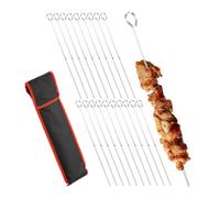 Relaxdays Set of 20 Stainless Steel BBQ Skewers