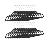 Relaxdays Set of 20 Velvet Coat Hangers