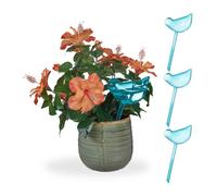Relaxdays Set of 24 Blue Watering Balls Bird Shape