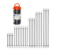 Relaxdays Set of 24 Bungee Cords in 5 Sizes