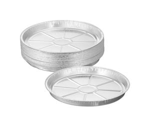 Relaxdays Set of 25 Round Aluminium Serving Trays