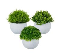 Relaxdays Set of 3 Artificial Plants in Pots