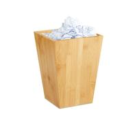 Relaxdays Set of 3 Bamboo Wastebaskets