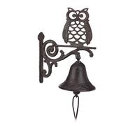 Relaxdays Set of 3 Cast Iron Door Bells Owl