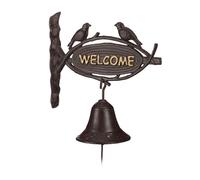 Relaxdays Set of 3 Cast Iron Door Bells WELCOME