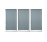 Relaxdays Set of 3 Darkening Blinds with Heat Protection, Thermal Roller, No Drilling, Side-Pull Roller, 80x210cm