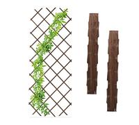 Relaxdays Set of 3 Extendable Trellises 180x90 cm