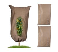 Relaxdays Set of 3 Fleece Plant Protection Covers