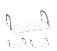 Clothes Horse Heater Balcony Hanging Dryer Radiator Set Laundry Rack White Grey