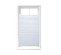 Relaxdays Set of 3 Pleated Blinds No-Drill White