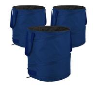 Relaxdays Set of 3 Pop-Up Garden Bags 85 L Blue