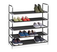 Relaxdays Set of 3 Shoe Rack 20 Pairs Black