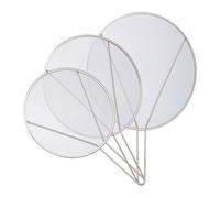 Relaxdays Set of 3 Splash Guard for Pans