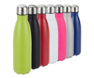 Relaxdays Set of 3 Stainless Steel Flask Green
