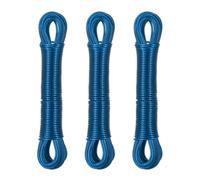 Relaxdays Set of 3 Steel Wire Washing Lines 20 m