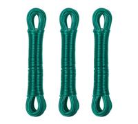 Relaxdays Set of 3 Steel Wire Washing Lines 20 m