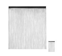 Relaxdays Set of 3 String Curtains Black 145x245cm