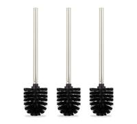 Relaxdays Set of 3 Toilet Brushes in Black