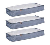 Relaxdays Set of 3 Underbed Storage Bags