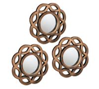 Relaxdays Set of 3 Vintage Style Mirrors 25 cm