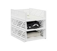 Relaxdays Set of 3 Wardrobe Organiser Boxes