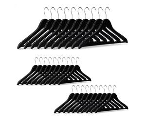 Relaxdays Set of 30 Wooden Coat Hangers