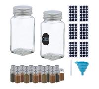 Relaxdays Set of 36 spice jars
