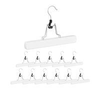 Relaxdays Set of 36 White Trouser Hangers