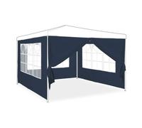Relaxdays Set of 4 blue gazebo side panels