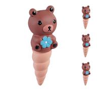 Relaxdays Set of 4 Clay Cone Bear