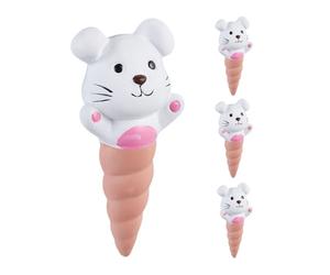 Relaxdays Set of 4 Clay Cone Bunny