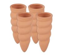 Relaxdays Set of 4 Clay Watering Cones