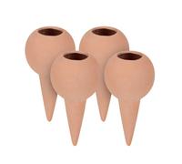 Relaxdays Set of 4 Clay Watering Globes
