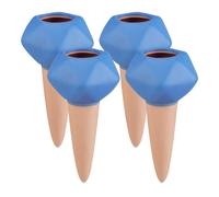 Relaxdays Set of 4 clay watering globes