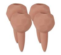 Relaxdays Set of 4 clay watering globes