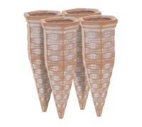 Relaxdays Set of 4 Clay Watering Spikes