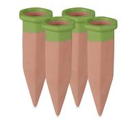 Relaxdays Set of 4 clay watering spikes