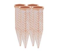 Relaxdays Set of 4 Clay Watering Spikes Zig-Zag