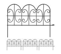 Relaxdays Set of 4 decorative garden fencing
