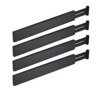 Relaxdays Set of 4 Drawer Dividers in Black