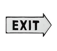 Relaxdays Set of 4 Exit Signs Arrow
