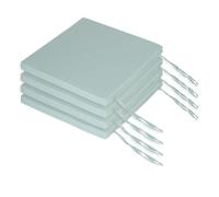 Relaxdays Set of 4 flat seat pads