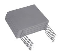Relaxdays Set of 4 flat seat pads