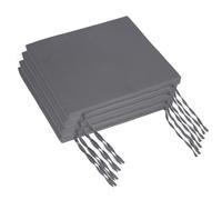 Relaxdays Set of 4 flat seat pads
