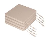 Relaxdays Set of 4 flat seat pads