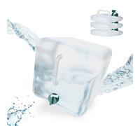 Relaxdays Set of 4 Folding Water Canisters Green