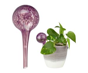 Relaxdays Set of 4 Glass Watering Globes Black