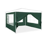 Relaxdays Set of 4 green gazebo side panels