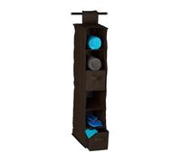 Relaxdays Set of 4 Hanging Organisers Brown